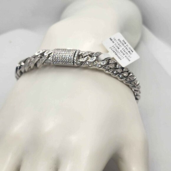 Brand New   Sterling Silver 925 Cuban link style  Bracelet - Picture 1 of 4
